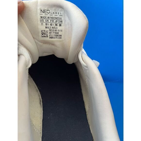 Adidas Mens Advantage Clean VS F76598 White Running Shoes Sneakers Size 11 - Picture 6 of 6